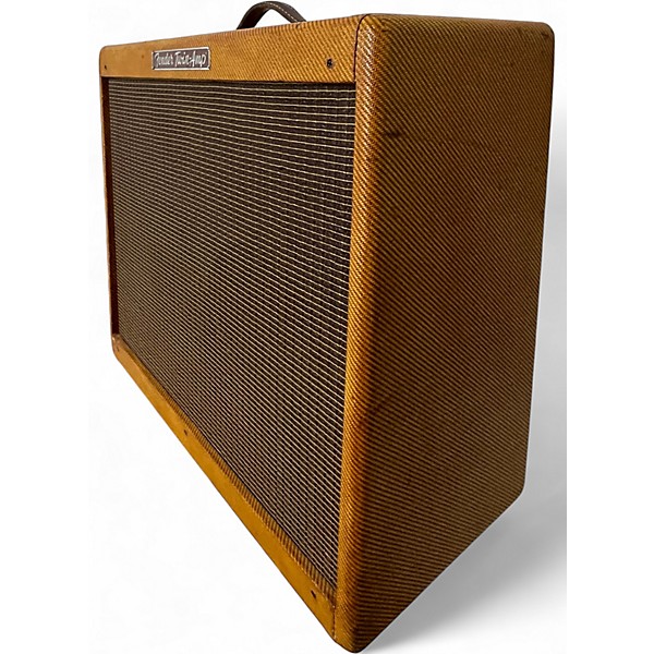 Used Fender 1957 Reissue Twin 40W 2x12 Tweed Tube Guitar Combo Amp