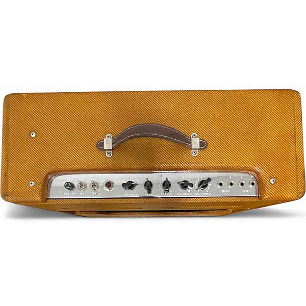 Used Fender 1957 Reissue Twin 40W 2x12 Tweed Tube Guitar Combo Amp