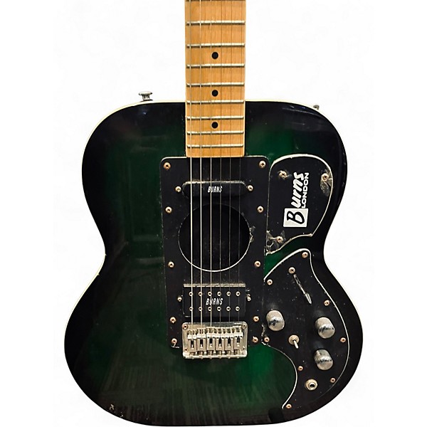 Used Burns London  STEER  GREEN BURST  Hollow Body Electric Guitar