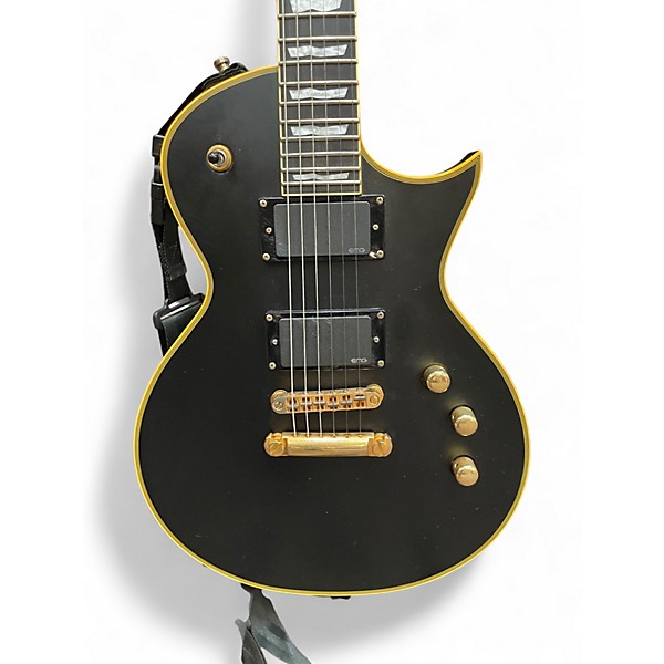 Used ESP LTD EC1000 Deluxe Vintage Black Solid Body Electric Guitar