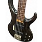 Used Ibanez BTB405QM Trans Black Electric Bass Guitar