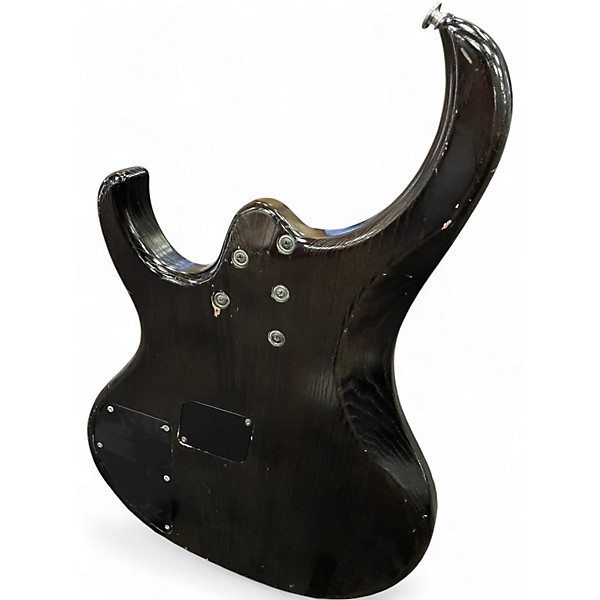 Used Ibanez BTB405QM Trans Black Electric Bass Guitar