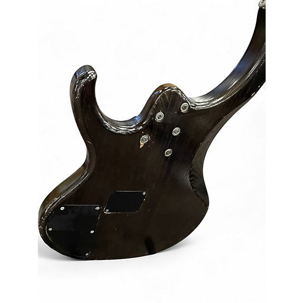 Used Ibanez BTB405QM Trans Black Electric Bass Guitar