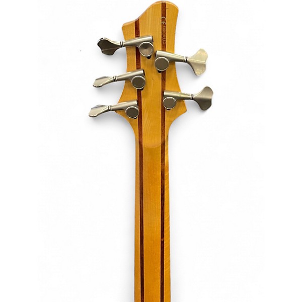 Used Ibanez BTB405QM Trans Black Electric Bass Guitar