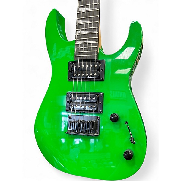 Used Jackson Dinky Minion Green Solid Body Electric Guitar