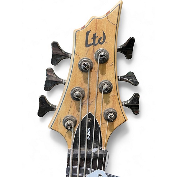 Used ESP LTD B206SM 6 String SALTED MAPLE Electric Bass Guitar