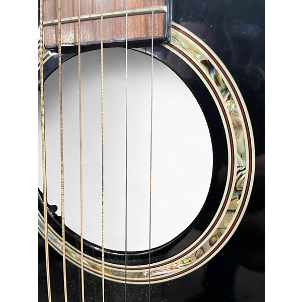 Used Takamine EG561C Black Acoustic Electric Guitar