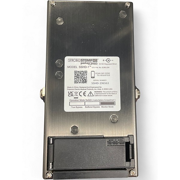 Used Peterson strobostomp Tuner Pedal