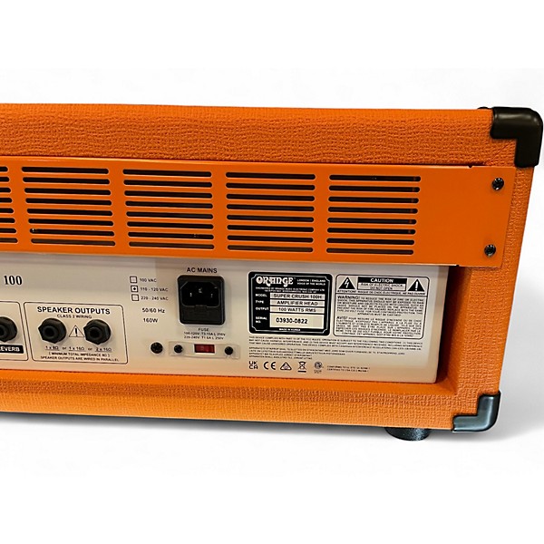 Used Orange Amplifiers Super Crush 100 Solid State Guitar Amp Head