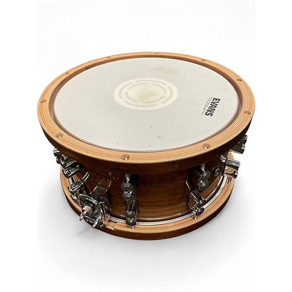 Used PDP by DW 14X8 Limited Edition Dark Stain Maple And Walnut Snare Natural Drum