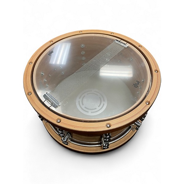 Used PDP by DW 14X8 Limited Edition Dark Stain Maple And Walnut Snare Natural Drum