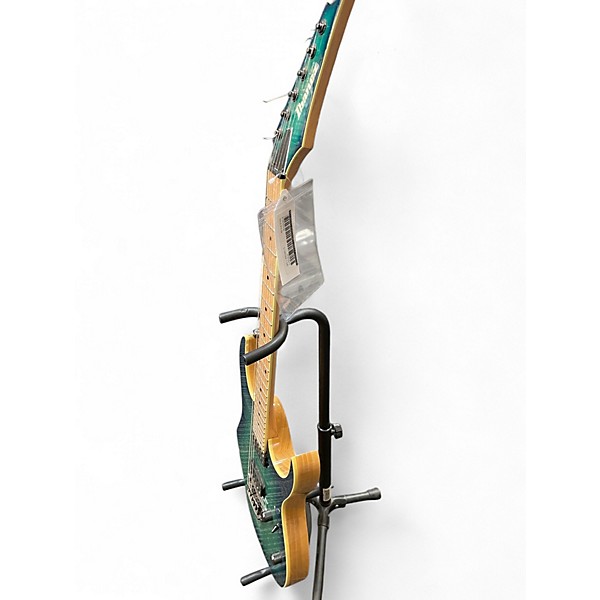 Used Ibanez Rg652ahmfx Nebula green burst Solid Body Electric Guitar