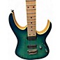 Used Ibanez Rg652ahmfx Nebula green burst Solid Body Electric Guitar