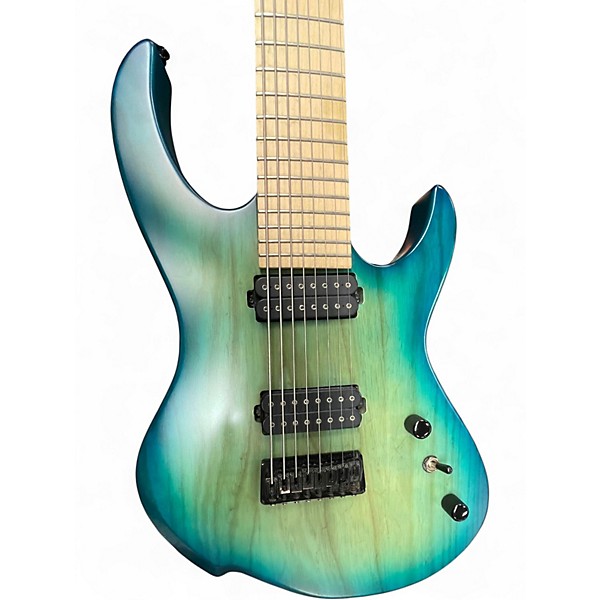 Used Agile Intrepid Pro 828 Agua Glow Solid Body Electric Guitar