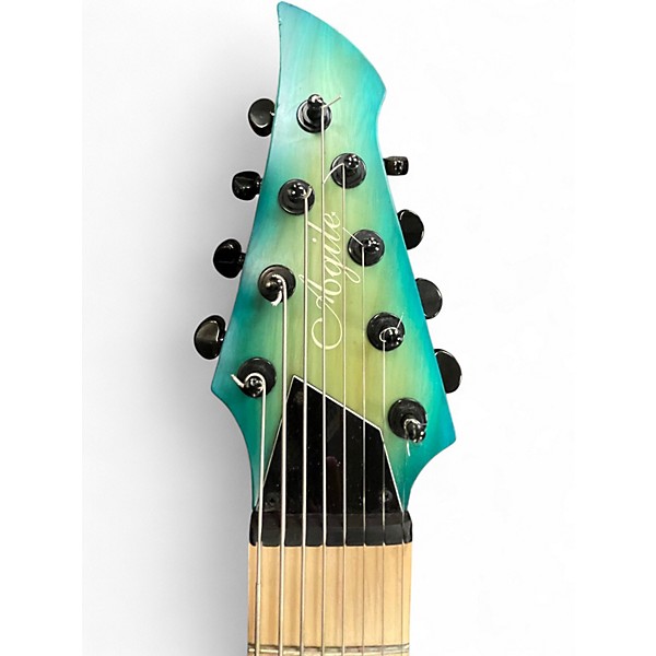Used Agile Intrepid Pro 828 Agua Glow Solid Body Electric Guitar
