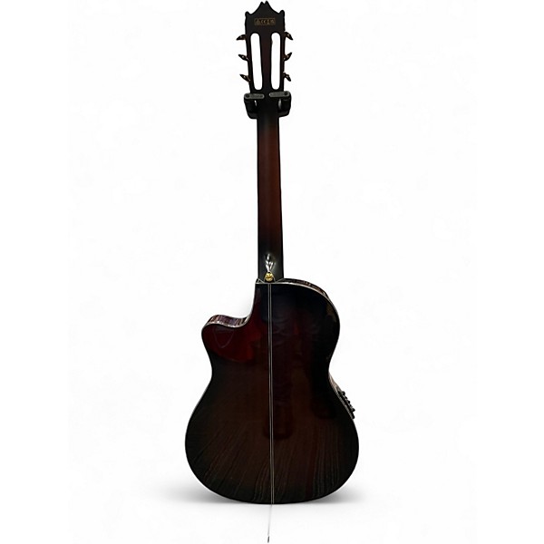 Used Ibanez GA35TCE Dark Violin Burst Classical Acoustic Electric Guitar