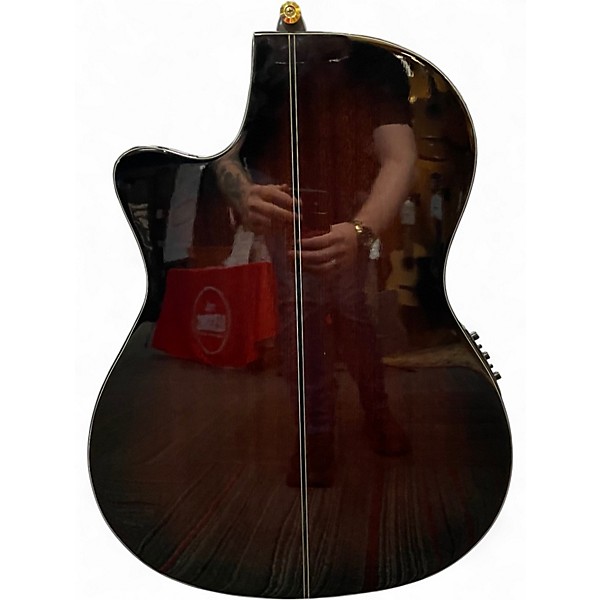 Used Ibanez GA35TCE Dark Violin Burst Classical Acoustic Electric Guitar