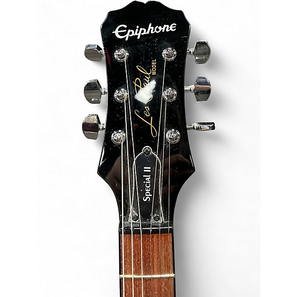 Used Epiphone Les Paul Special II Black Solid Body Electric Guitar