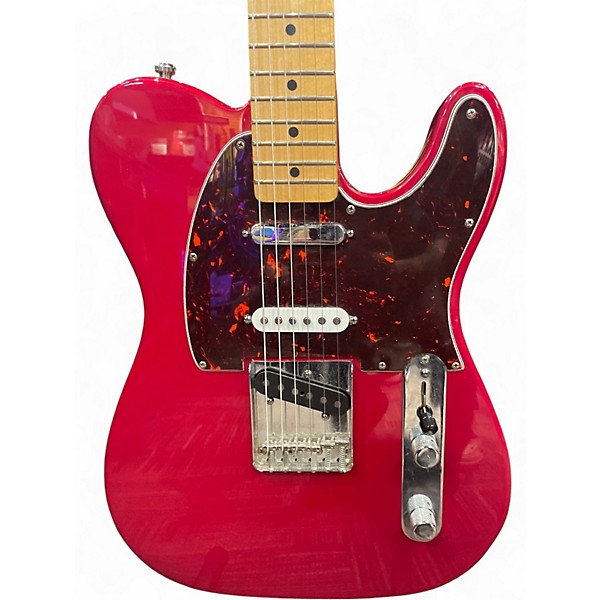 Used Fender Deluxe Nashville Telecaster Candy Apple Red Solid Body Electric Guitar