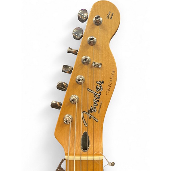Used Fender Deluxe Nashville Telecaster Candy Apple Red Solid Body Electric Guitar