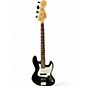 Used Squier J Bass Metallic Black Electric Bass Guitar thumbnail
