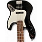 Used Squier J Bass Metallic Black Electric Bass Guitar