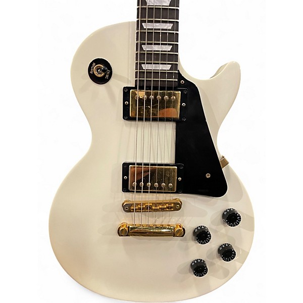 Used Gibson Les Paul Studio White Solid Body Electric Guitar
