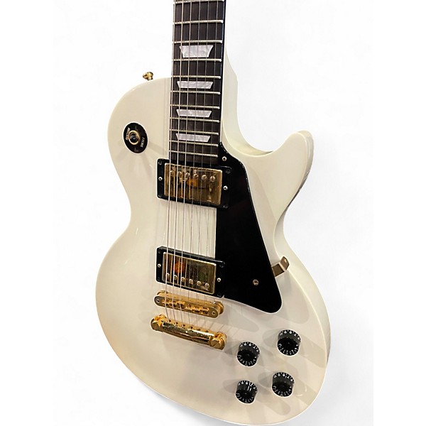 Used Gibson Les Paul Studio White Solid Body Electric Guitar
