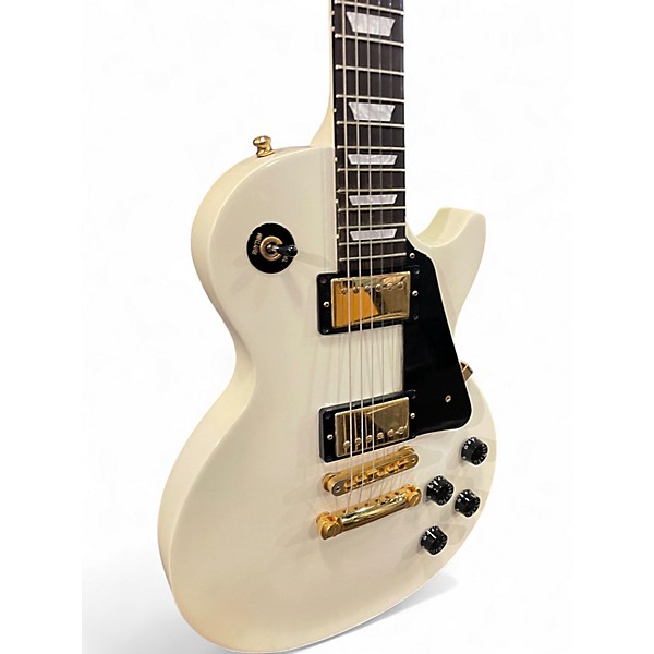 Used Gibson Les Paul Studio White Solid Body Electric Guitar