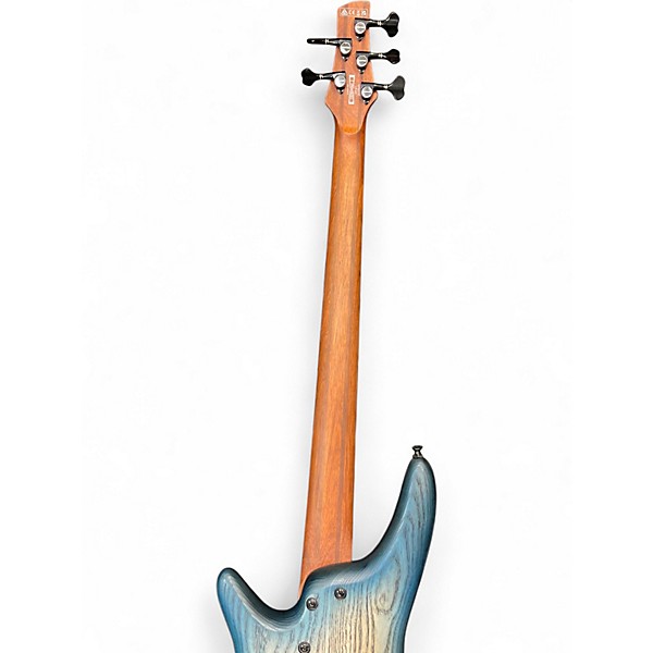 Used Ibanez SR605 5 String Blue Burst Electric Bass Guitar