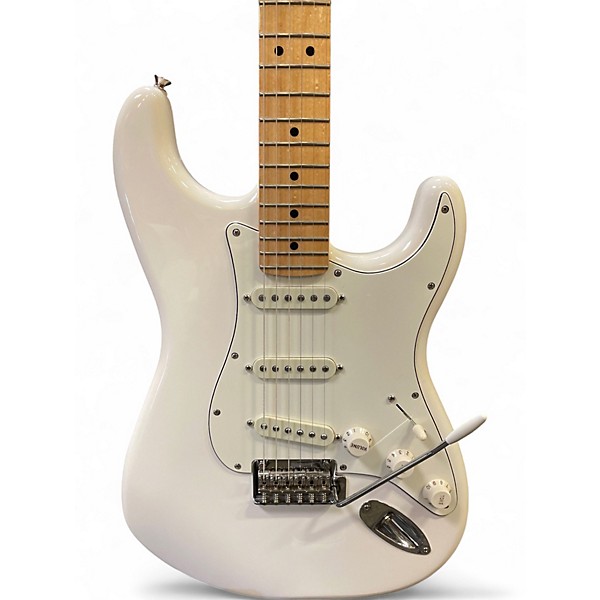 Used Fender Player Stratocaster Olympic White Solid Body Electric Guitar