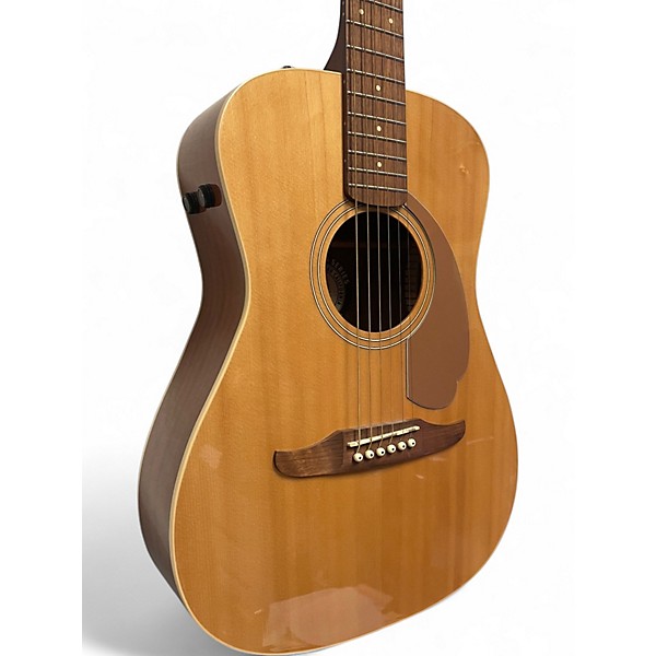 Used Fender Malibu Player Natural Acoustic Electric Guitar