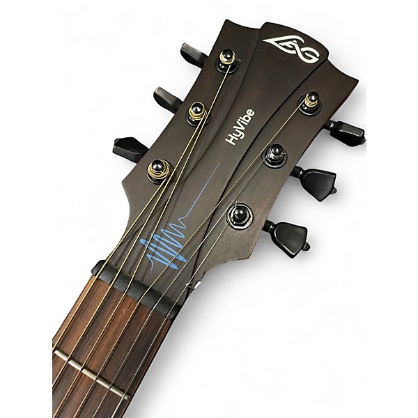 Used Lag Guitars THV10DCE Natural Acoustic Electric Guitar