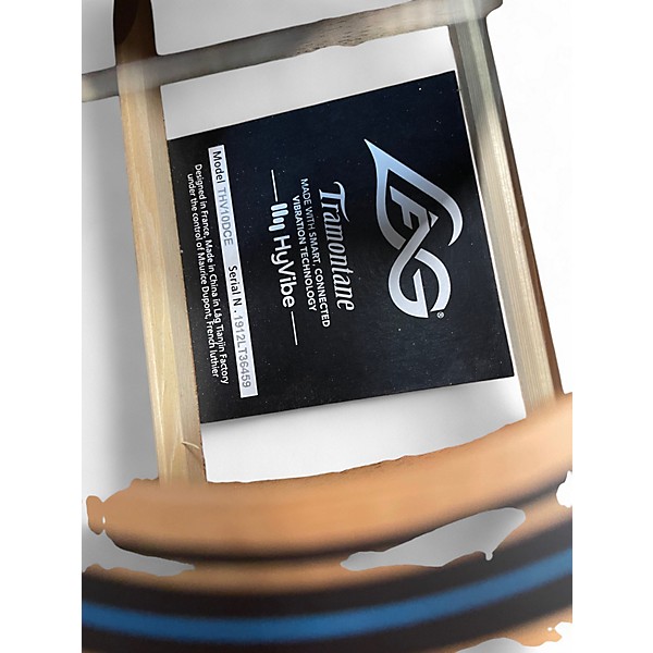 Used Lag Guitars THV10DCE Natural Acoustic Electric Guitar