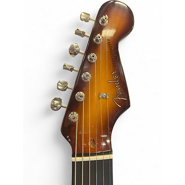 Used 2023 Fender SUONA STRATOCASTER THINLINE VIOLIN BURST Hollow Body Electric Guitar