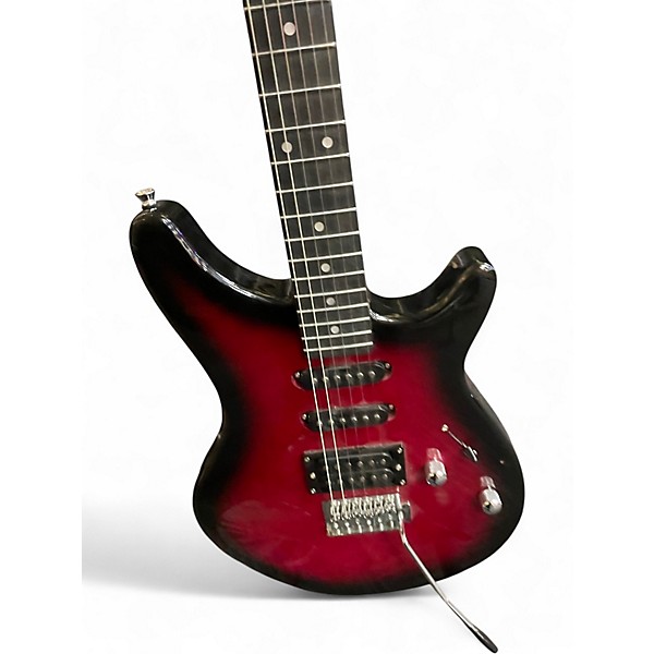 Used Rogue ROCKETEER Crimson Red Burst Solid Body Electric Guitar