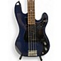 Used Silvertone SSLB Colbalt Blue Electric Bass Guitar