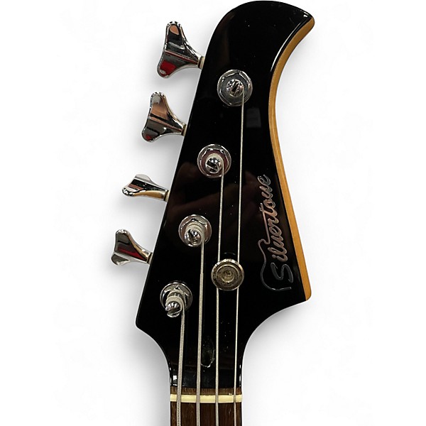 Used Silvertone SSLB Colbalt Blue Electric Bass Guitar