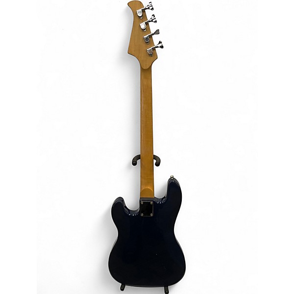 Used Silvertone SSLB Colbalt Blue Electric Bass Guitar