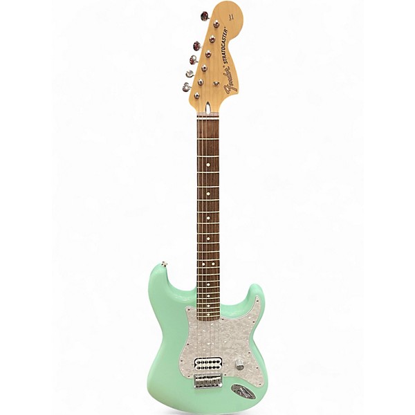Used Fender Tom Delonge Signature Stratocaster Surf Green Solid Body Electric Guitar