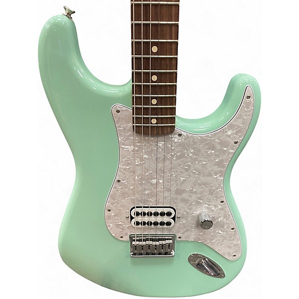 Used Fender Tom Delonge Signature Stratocaster Surf Green Solid Body Electric Guitar
