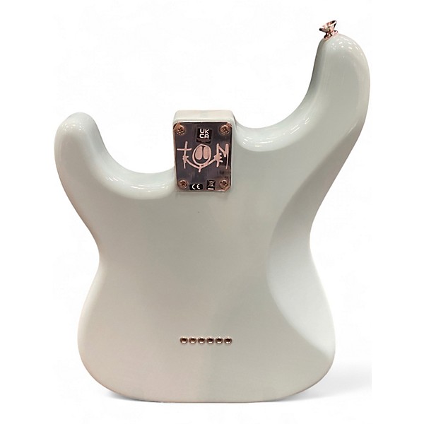 Used Fender Tom Delonge Signature Stratocaster Sonic Blue Solid Body Electric Guitar