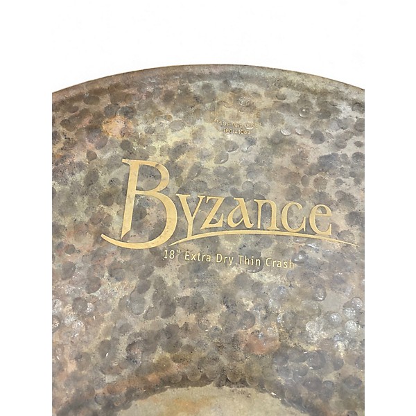 Used MEINL 18in Byzance Extra Thin Dry Crash Cymbal