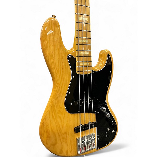 Used Fender Marcus Miller Signature Jazz Bass Natural Electric Bass Guitar