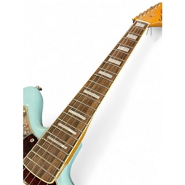 Used Squier CLASSIC VIBE 70'S JAGUAR Daphne Blue Solid Body Electric Guitar