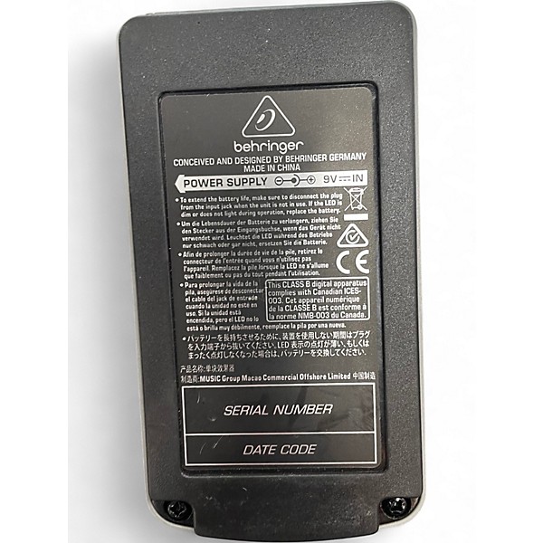 Used Behringer UO300 Ultra Octaver Effect Pedal