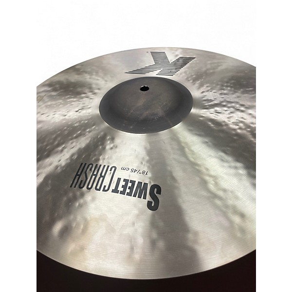 Used Zildjian 18in K Sweet Crash Cymbal