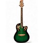 Used Ovation CS257 Celebrity GREEN Acoustic Electric Guitar thumbnail