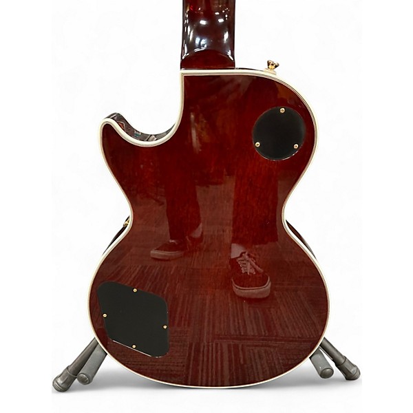 Used Epiphone Les Paul Custom Figured Iced Tea Burst Solid Body Electric Guitar