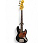Used 2000s Fender American Vintage 1962 Jazz Bass Black Electric Bass Guitar thumbnail
